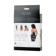 Vestido Glossy Wetlook Con Collar Ivy