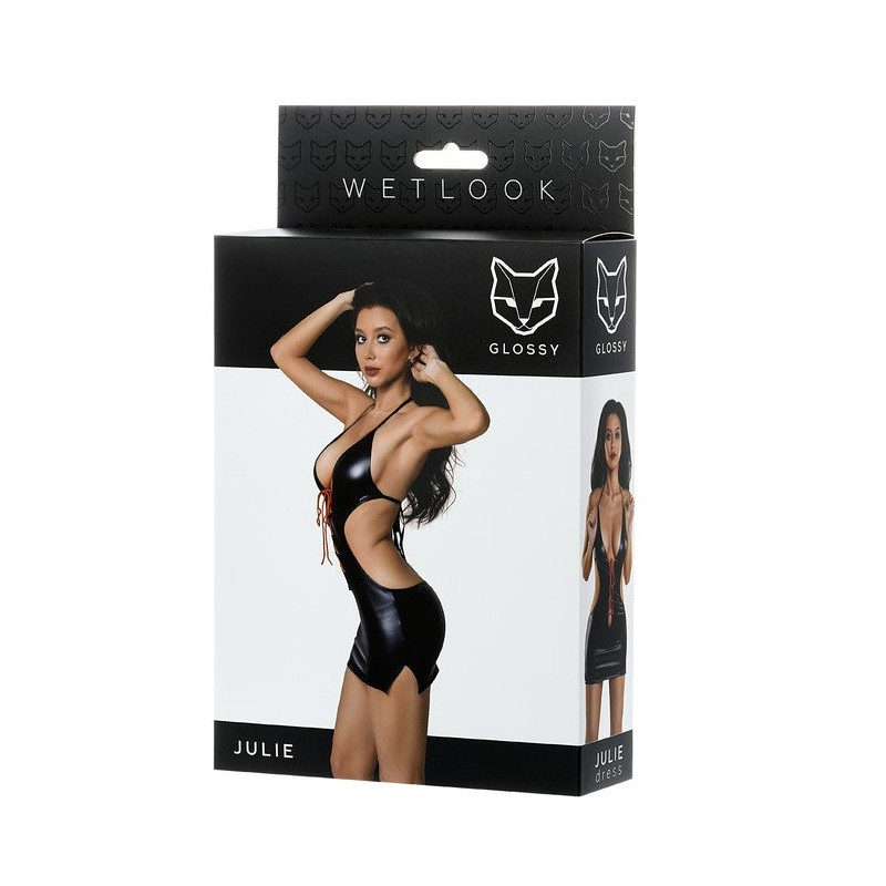 Vestido Glossy Wetlook Julie