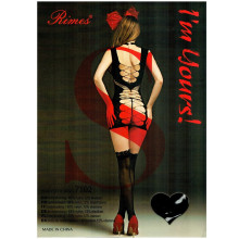 Vestido Negro Rimes 7102