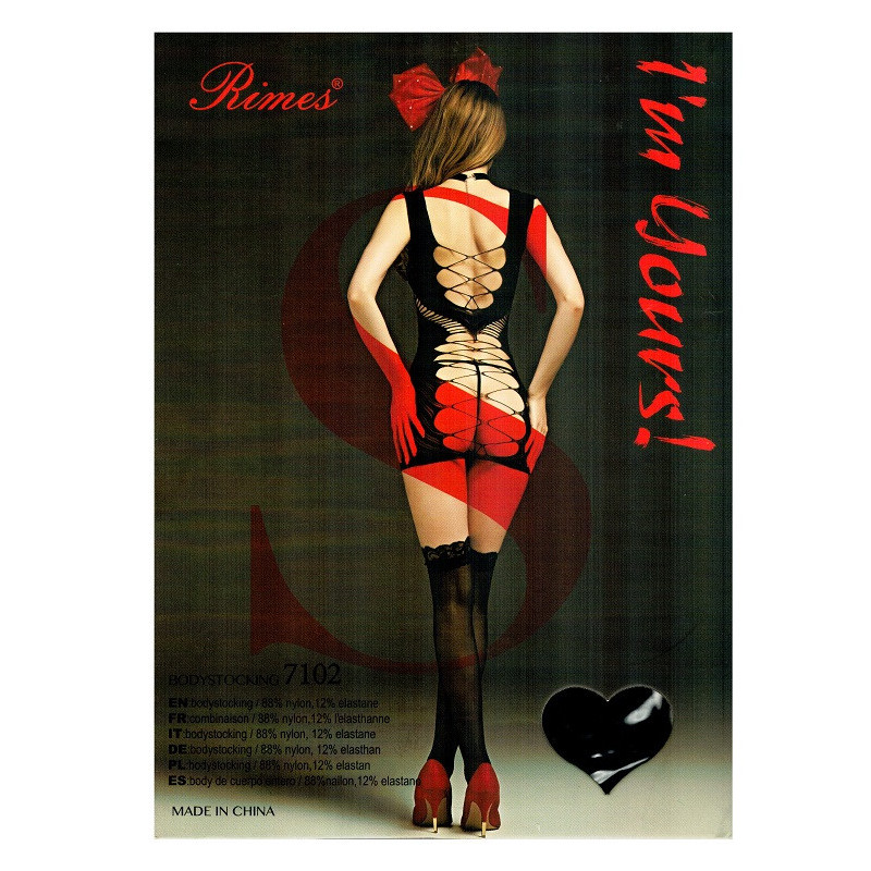 Vestido Negro Rimes 7102