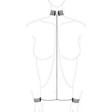 Accesorio Bijoux Cadenas Collar Metálico Plateado