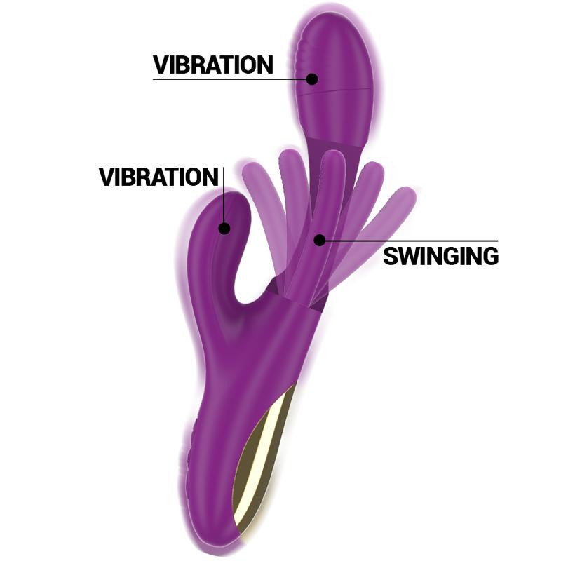 Vibrador con Lengua Oscilante Recargable Apolo Intense