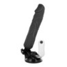 Vibrador De Pilas Base Cock Con Ventosa Regulable 20 cm