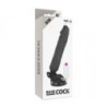 Vibrador De Pilas Base Cock Con Ventosa Regulable 20 cm