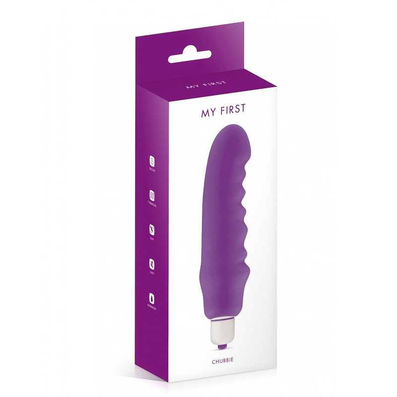 Vibrador De Pilas My First Chubbie Morado