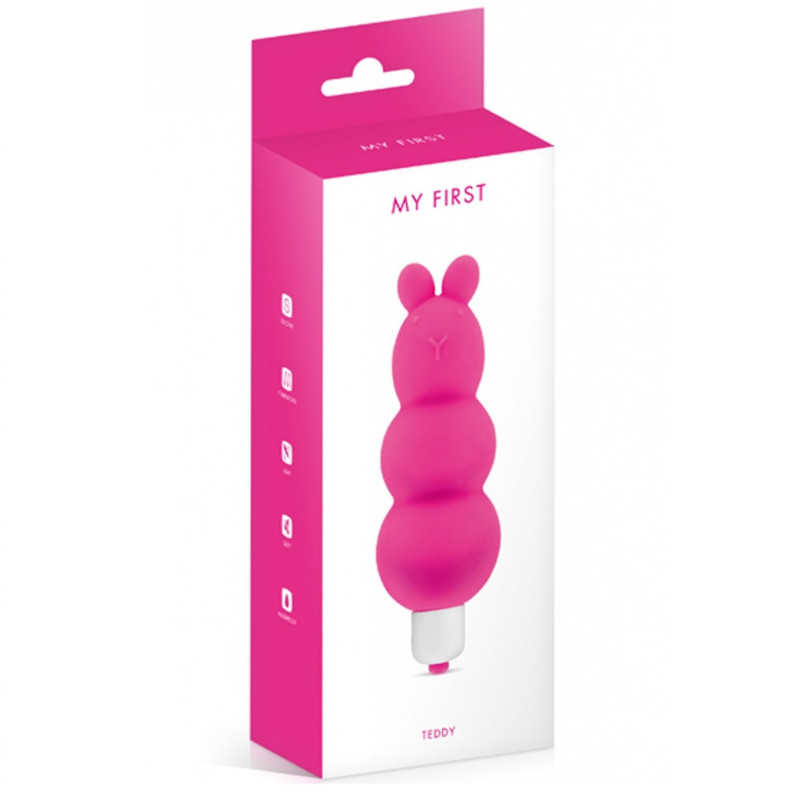 Vibrador de Pilas My First Teddy Rosa