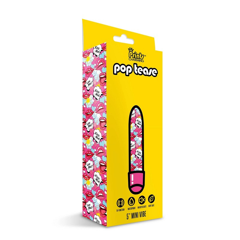 Vibrador De Pilas Pop Tease Rosa 5 Prints Charming