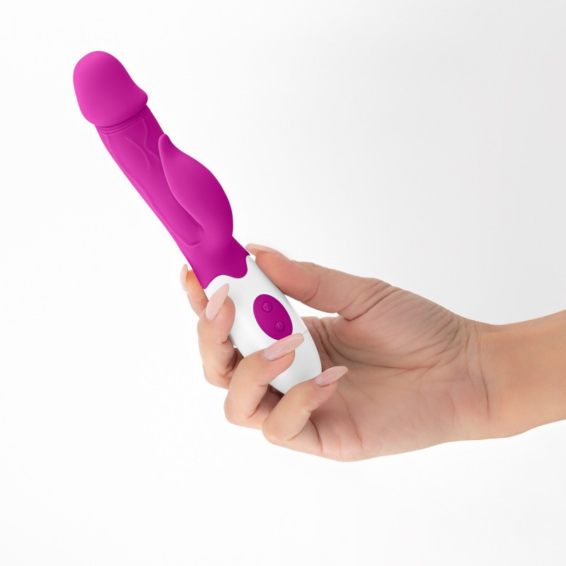 Vibrador Doble Estimulación De Pilas Crushious Mochi + Lubricante