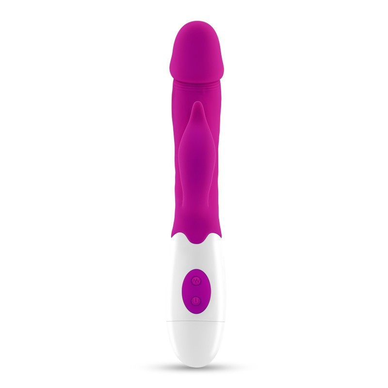 Vibrador Doble Estimulación De Pilas Crushious Mochi + Lubricante