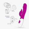 Vibrador Doble Estimulación De Pilas Crushious Mochi + Lubricante