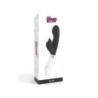 Vibrador Doble Estimulación De Pilas Glossy Rabbit Elvis Negro