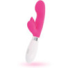 Vibrador Doble Estimulación De Pilas Glossy Rabbit Elvis Rosa