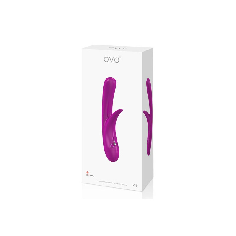 Vibrador Doble Estimulación De Pilas OVO K4 Conejito