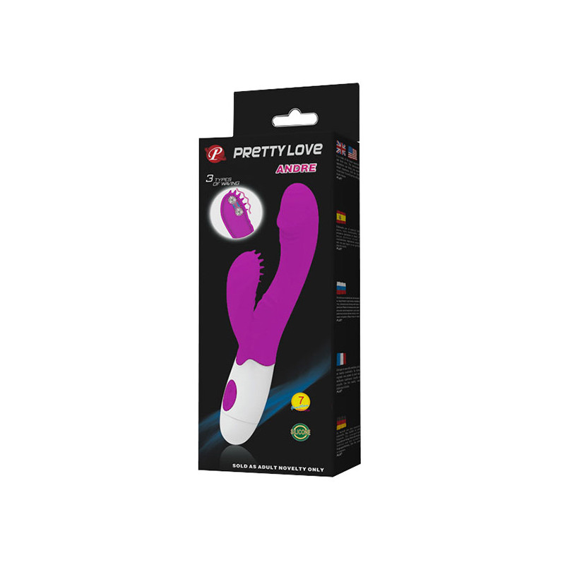 Vibrador Doble Estimulación De Pilas Pretty Love Andre