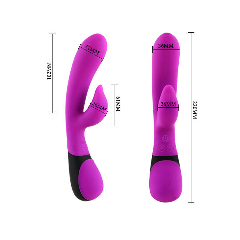 Vibrador Doble Estimulación De Pilas Pretty Love Brian