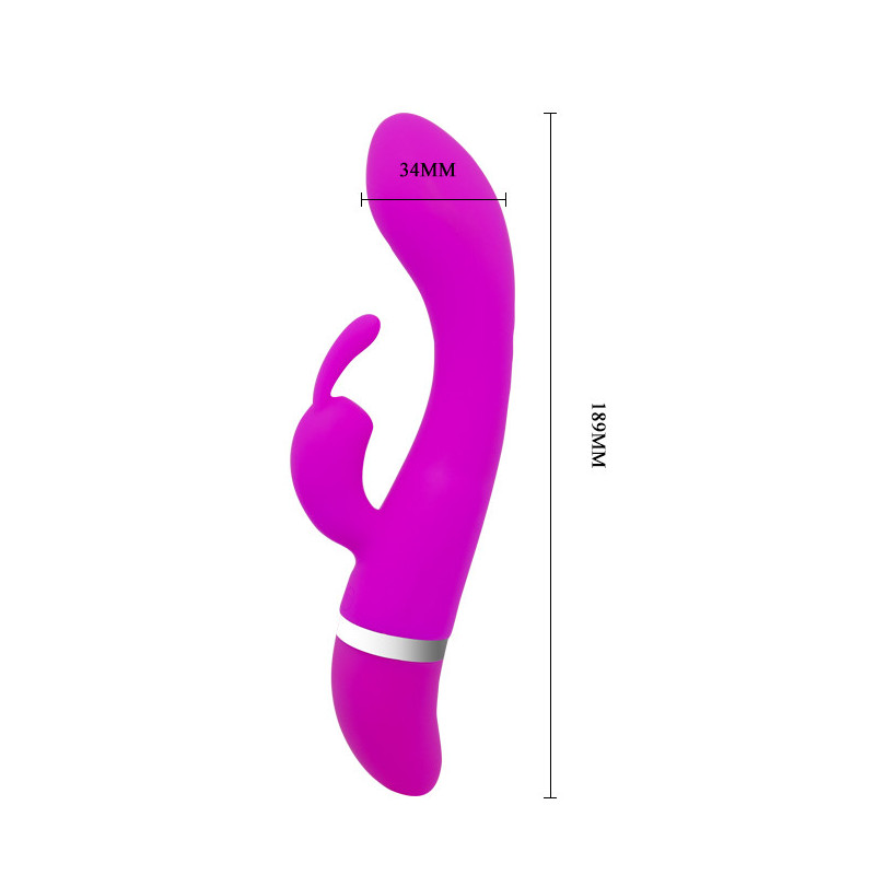 Vibrador Doble Estimulación De Pilas Pretty Love Freda