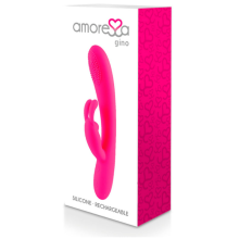 Vibrador Doble estimulación Recargable Amoressa Gino Silicone