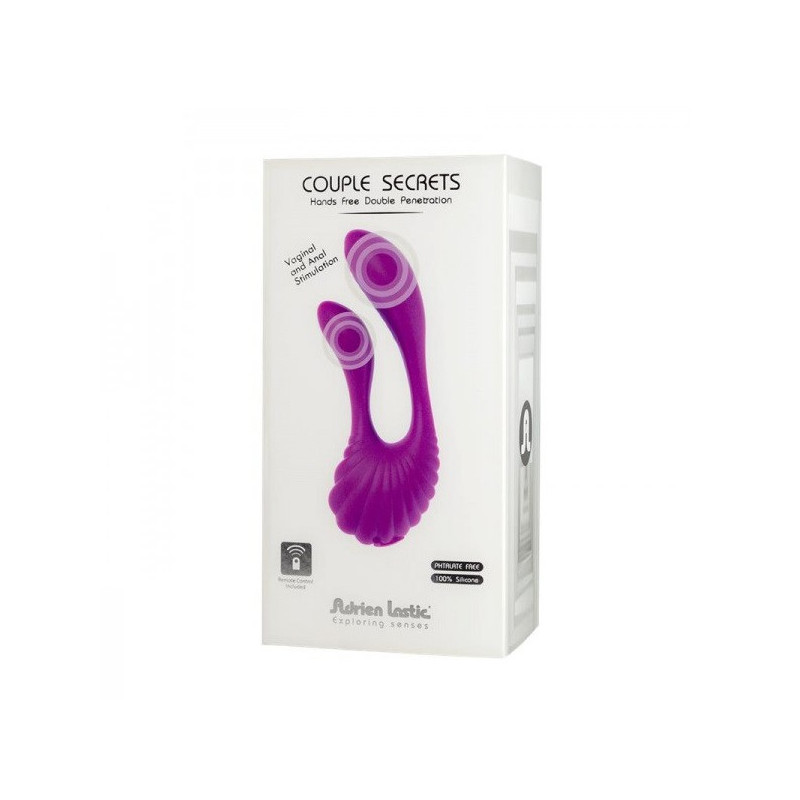 Vibrador Doble Estimulación Recargable Control Remoto Couples Secrets + Mini LRS Control