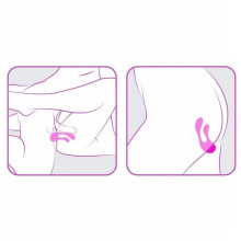 Vibrador Doble Estimulación Recargable Control Remoto Couples Secrets + Mini LRS Control