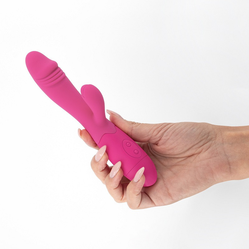 Vibrador Doble Estimulación Recargable Crushious Blossoms + Lubricante