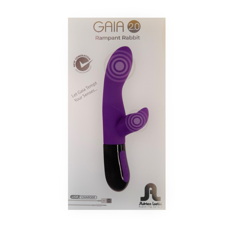 Vibrador Doble Estimulación Recargable De Adrien Lastic Gaia 2.0