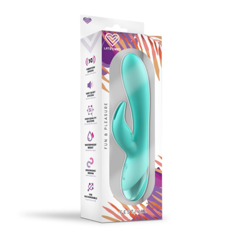 Vibrador Doble Estimulación Recargable Festival