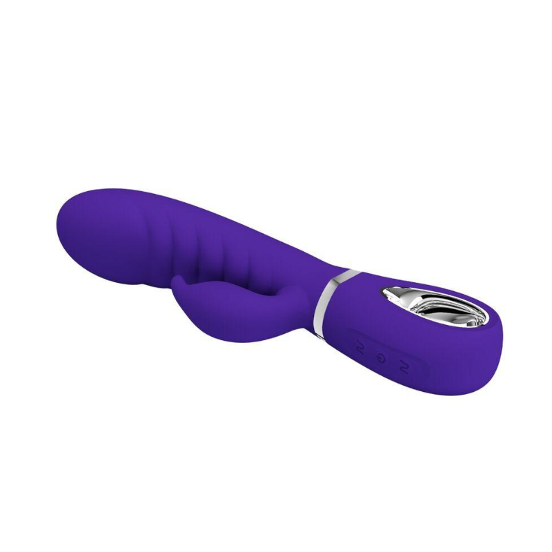 Vibrador Doble Estimulación Recargable Super Soft Silicone Prescott Pretty Love