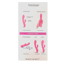 Vibrador Doble Estimulación Recargable Tapping Bunny & Clide
