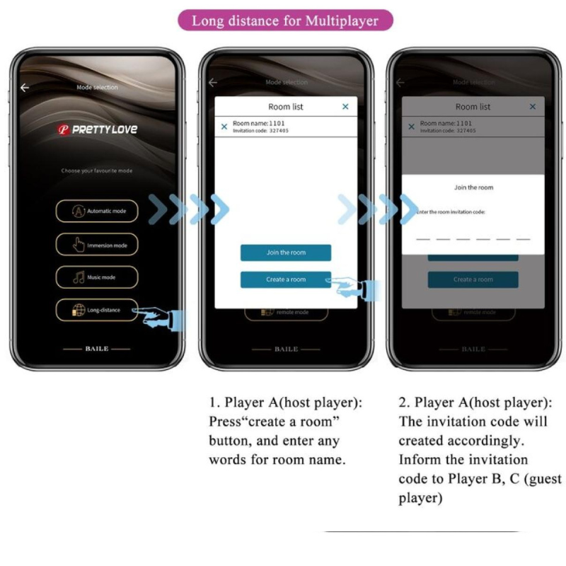 Vibrador Recargable APP Ethan Pretty Love