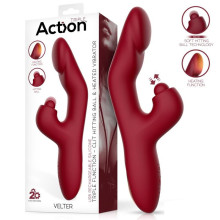 Vibrador Recargable con Calor y Hittting Action Velter