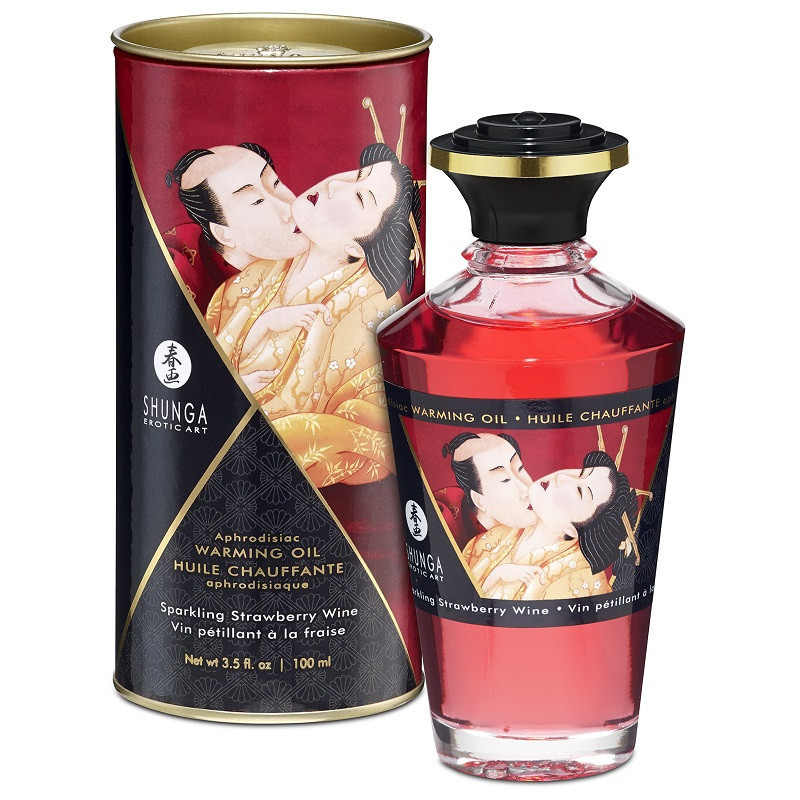 Aceite Afrodisíaco Besos Íntimos Fresas Con Cava Shunga 100 ml Aceite Afrodisíaco Besos Íntimos Fresas Con Cava Shunga 100 ml