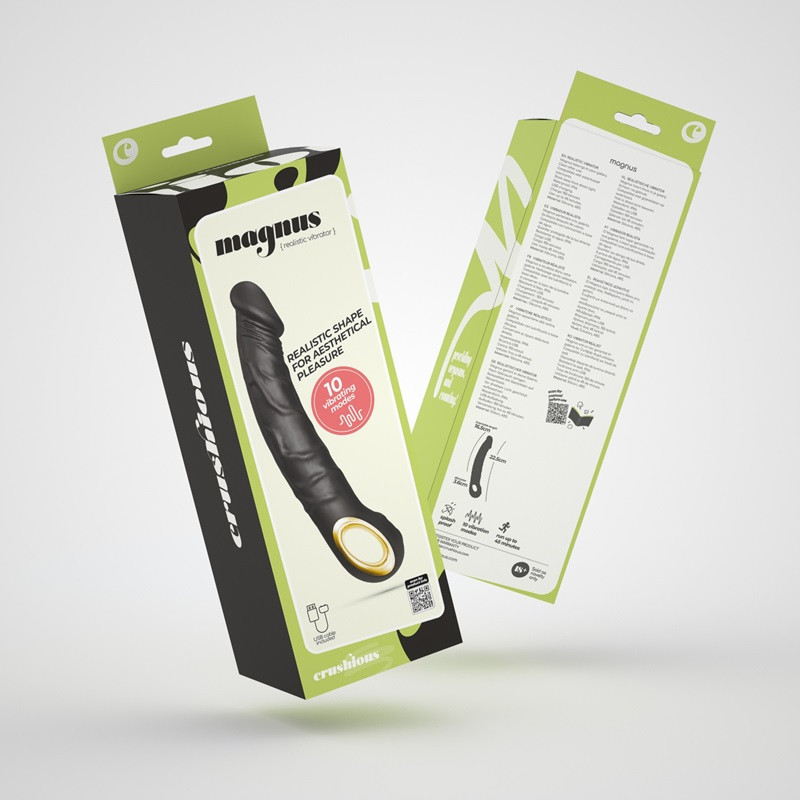 Vibrador Recargable Magnus Crushious Negro