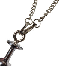 Anal Plug Metal Con Esposas Y Cadenas