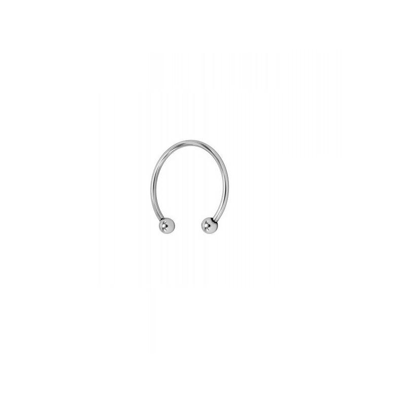 Anillo Acero Abierto 2 Bolas Locked Torc 28 mm Anillo Acero Abierto 2 Bolas Locked Torc 28 mm