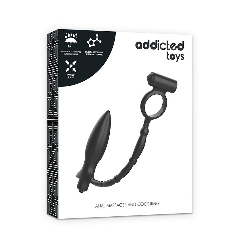 Anillo Anal Plug Addicted Toys Con Vibración