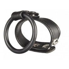 Anillo Doble Para Pene y Testículos Blue Line Dual Stamina