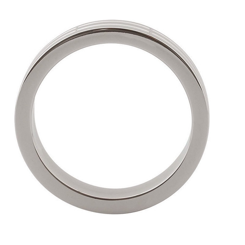Anillo Pene Kiotos Metal Ribbed Steel 55 mm