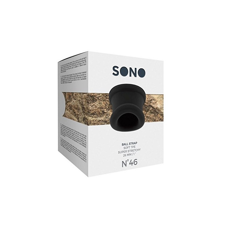 Anillo Sono Ball Strap Nº 46 Negro