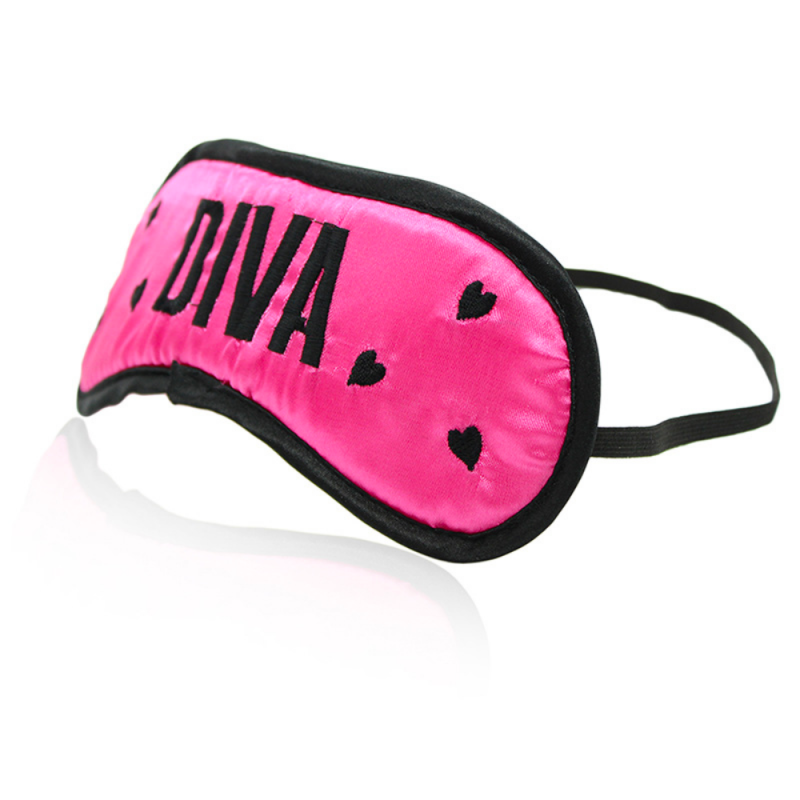 Antifaz Ciego Diva Rosa y Negro