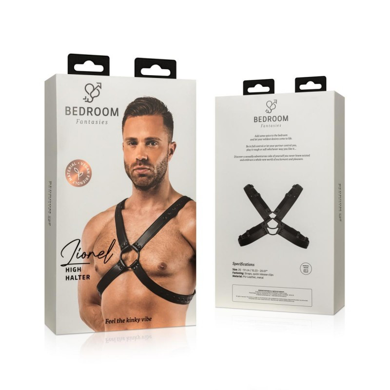 Arnés Ajustable Masculino BDSM Bedroom Fantasies Lionel High Halter