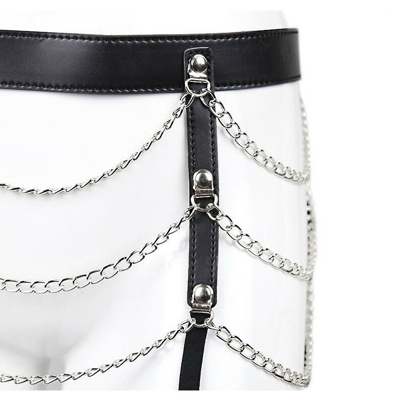 Arnés BDSM De Troula Liguero Y Ligas Rosalía