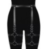 Arnés BDSM Polipiel Cintura Y Piernas 62064 Negro