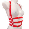 Arnés BDSM Polipiel Torso 62034 Rojo