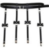 Arnés BDSM Torso y liguero Negro 62024