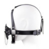 Arnés Facial Tapón Bucal Con Cadena BDSM Line Arnés Facial Tapón Bucal Con Cadena BDSM Line