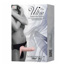 Arnés Femenino Doble Con Vibración Ultra Passionate Beis