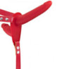 Arnés Femenino Doble Silicona Fetish Tentation Rojo