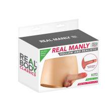 Arnés Hueco Culotte Masculino Realístico Real Manly L/XL