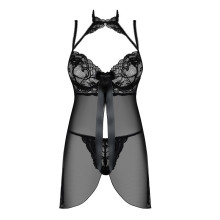 Babydoll De Obsessive Choker y Tanga Elizenes