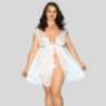 Babydoll Sexy Lingerie Blanco P81160